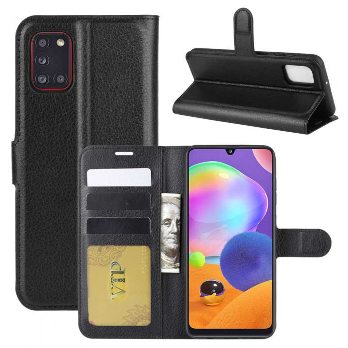 Leather Folio Wallet Case for Samsung Galaxy A31 Leather Folio Wallet Case for Samsung Galaxy A31